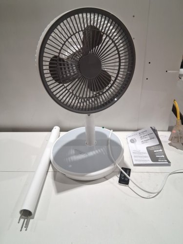 Woozoo 360° Pedestal 12-SPEED Air Circulator - ADJUSTABLE HEIGHT 21" TO 40" - WHITE (Model: STF-360DC/1747373) image 3