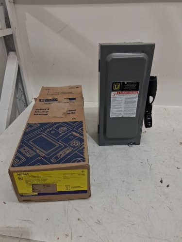 Square D Visipact heavy duty unfused Safety switch with viewing window - 30A - Nema 1 - 3 pole - 600V (model: hu361) image 3