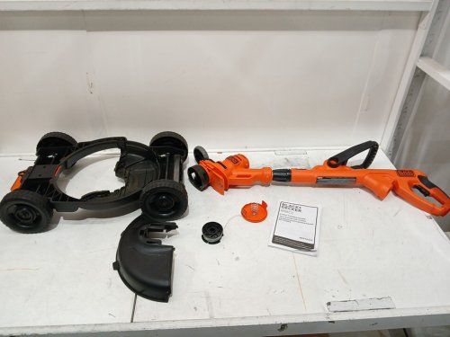BLACK + DECKER 3-IN-1 COMPACT ELECTRIC MOWER STRING TRIMMER - 12" PATH - 6.5AMP - ORANGE/BLACK (MODEL: BESTA512CM) image 3