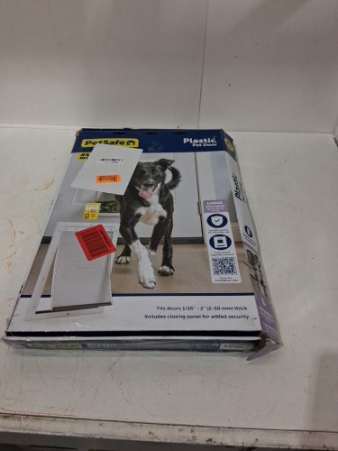 PetSafe Plastic Pet DOG/Cat Door with Soft Tinted Flap - Large - 12.5" x 19.75" - white (model: PPA00-10960) image 2