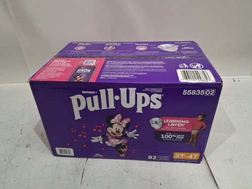 92PK HUGGIES PULL-UPS DISPOSABLE TRAINING PANTS - SIZE 3T-4T - DISNEY Minnie MOUSE image 2