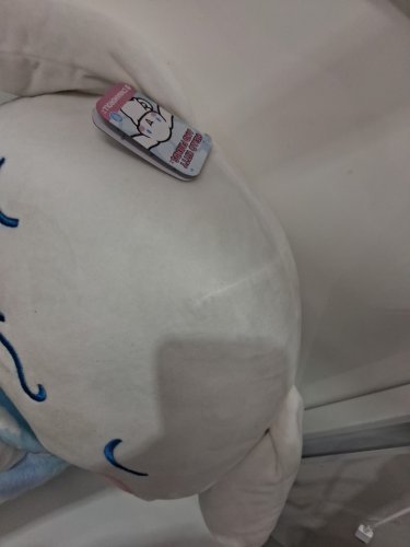 Hello Kitty and Friends Cinnamoroll Sleeping Plush with Bear Accessory - 18" - white/blue image 3