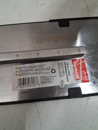 GOLDBLATT STAINLESS STEEL FINISHING TROWEL - 16" X 4" - RED (MODEL: G06943) image 3