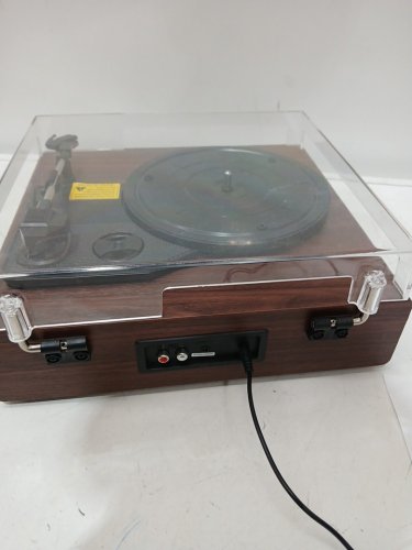 FYDEE RETRO TURNTABLE RECORD PLAYER - walnut (MODEL: A6) image 3