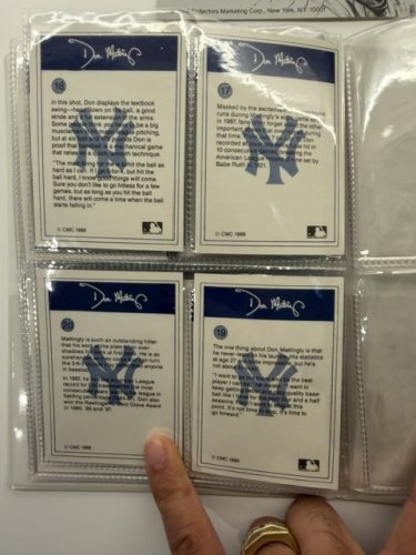 Don Mattingly 1989 Card set the Don Mattingly Story image 3