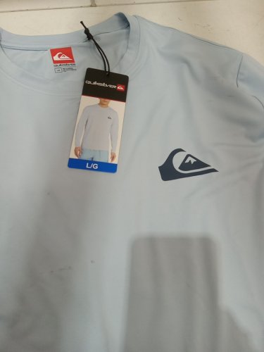 Men's Quiksilver long sleeve rashguard - Large - blue (Style: 1731086) image 3