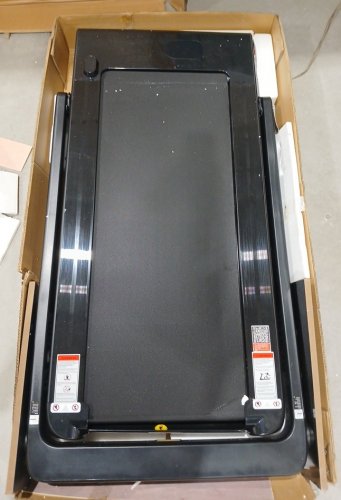 costway Folding Walking Pad Treadmill with Remote Control and LED Display - 2.25 HP - 7.5MPH - 49" x 27" - black (model: sp37914us-bk) image 3