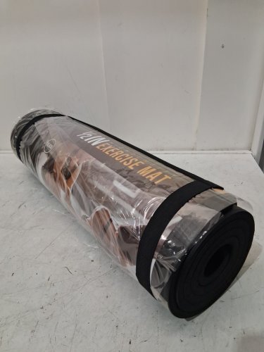 CAP BARBELL HIGH DENSITY EXERCISE YOGA MAT WITH STRAP - 1/2"X24"X68" - BLACK (MODEL: MTIS-6523-12BK) image 3