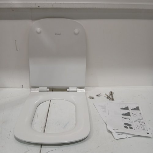 duravit durastyle toilet seat and cover with slow closure  - 14.5" x 18.5" - white (MODEL- 0060590000) image 3