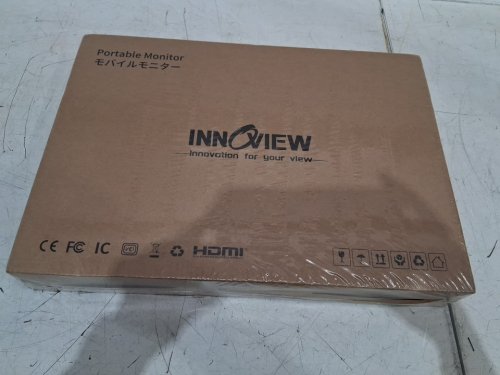 InnoView Portable Monitor for Laptop with Protective Sleeve, Built-in 90° Adjustable Stand - USB C + HDMI - 15.6", 1080P - BLACK  (MODEL: ‎INVPM001) image 2