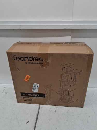 feandrea multi-level cat tree tower - 59.5" x 20.6" x 20.8" - 55LBS CAP - dark grey (model: pct192g01v1) image 5