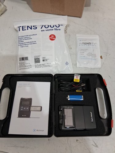 Twin stim tens & ems pain relief combo with carry case - black (MODEL: ‎DS2202) image 3