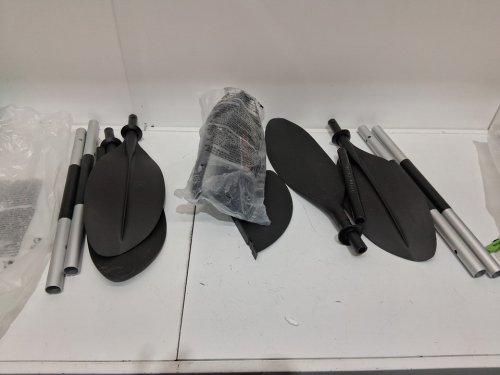 3pc paddle board/ kayak accessory set - 90" - black/silver image 2