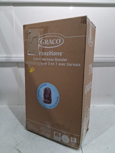 GRACO TRANZITIONS 3-IN-1 LIGHTWEIGHT ADJUSTABLE HEIGHT HARNESS BOOSTER CAR SEAT WITH CUP HOLDERS - 100LB MAX WEIGHT - ELOISE PURPLE (MODEL: 2217080) image 2