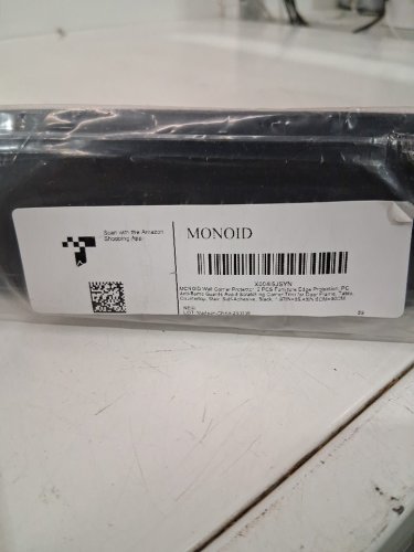 2pk MONOID Self-adhesive Wall Corner Protectors - 35" x 1.8" - Black image 3