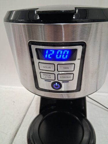 Black+Decker programmable coffee maker - 12 Cup - Stainless steel/silver/black (Model: cm1231sc-1) image 4