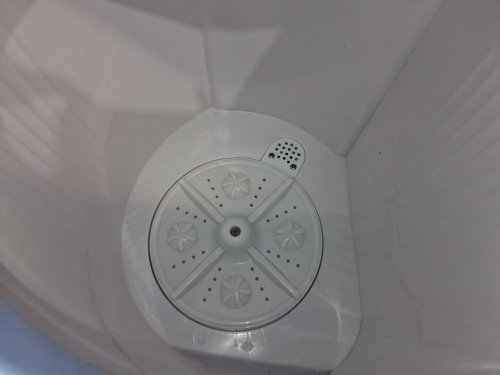 Pyle Compact and Portable Twin Tub Mini Washing Machine & Spin Dryer with Hoses - 11lbs Capacity, 110V - White/Blue (Model: PUCWM22) image 5