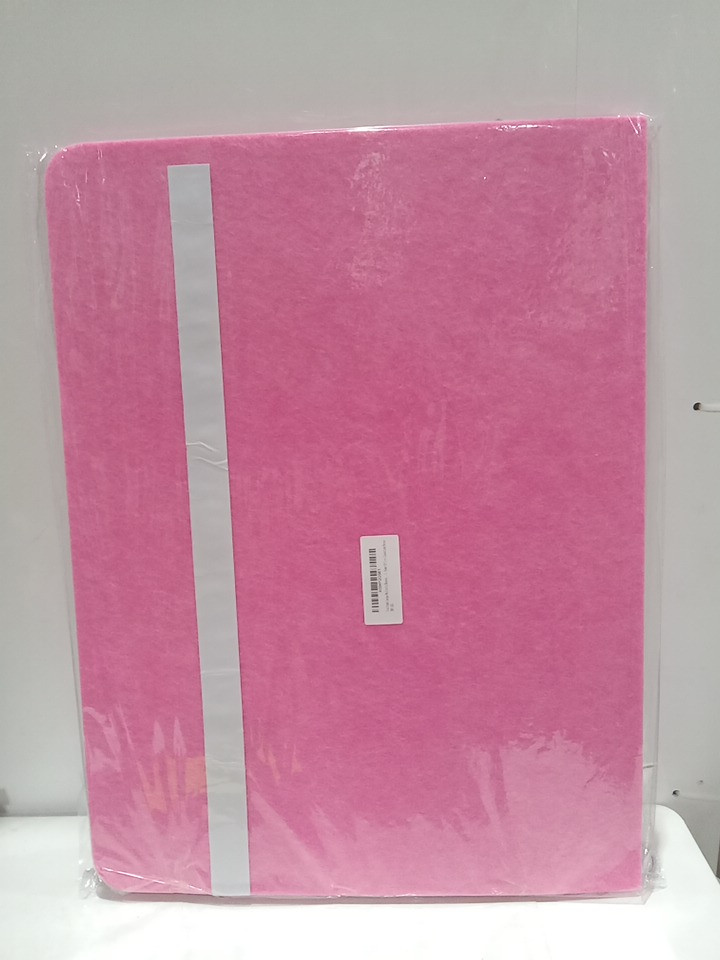 Yunihome Self-Adhesive Felt Bulletin Cork Board Alternative with 20 Push Pins for Wall, Home Office ETC - 	23.6" x 35.4"- PINK (MODEL: QQSB1) image 2