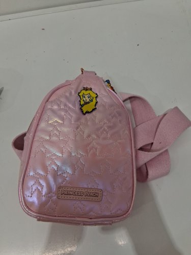 super mario sling bag - princess peach - pink image 2