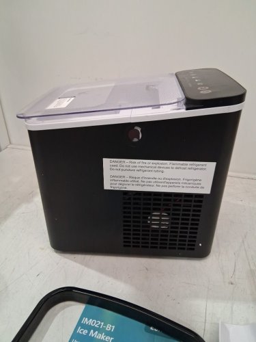 EUHOMY COUNTERTOP ICE MAKER WITH ICE SCOOP AND BASKET - MAKES 26.5LB / DAY - BLACK (MODEL: IM021-B1) image 7