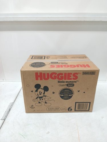 104PK HUGGIES LITTLE MOVERS DISNEY BABY DIAPERS - SIZE 6 (OVER 35LB) image 2