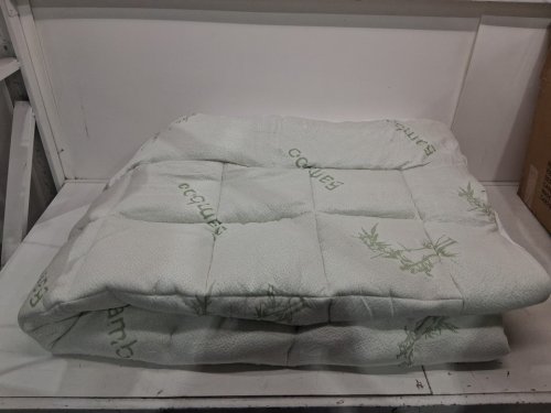 Fracho Ultra Soft Cooling Mattress Topper - Queen - Green/White image 4