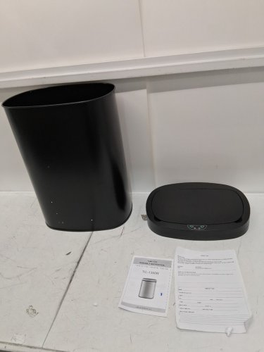 PAYLESSHERE Automatic TRASH CAN -TOUCH FREE- 13GAL- BLACK (model:TC-1350R-BLACK) image 4