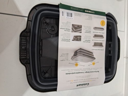 CUISINART 4-IN-1 EXPANDABLE PREP AND SERVE TUB - 4.6GAL - GREY/BLACK (MODEL: 2007043) image 3