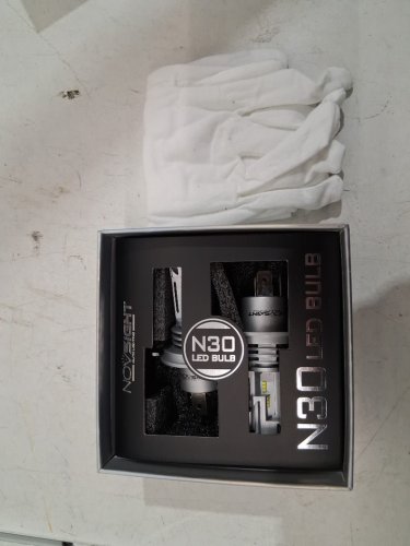 2pk NOVSIGHT H4/9003/HB2 HI LED Headlight Bulbs - 30000LM/6500K (Cool white) image 2