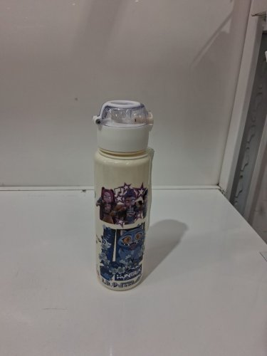 k-pop demon humters plastic flip-straw water bottle - 27oz - white/assorted colours image 2