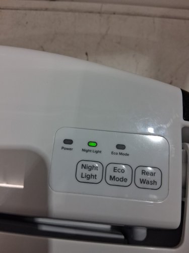 brondell swash electric bidet toilet seat with heat functions & remote control - elongated - white (model: SE600-eW) image 4
