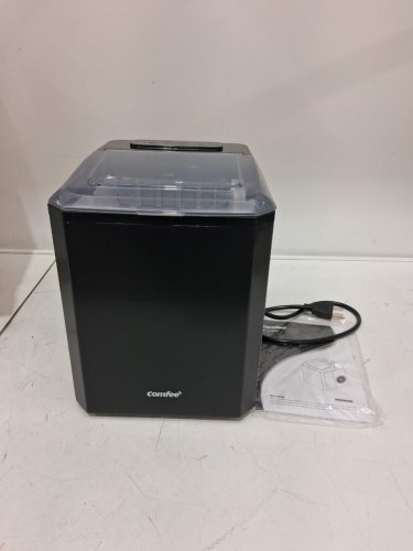 Comfee self-cleaining portable countertop ice maker with Ice Basket and Scoop - 22lbs - black (model: ceri22b0abb) image 4