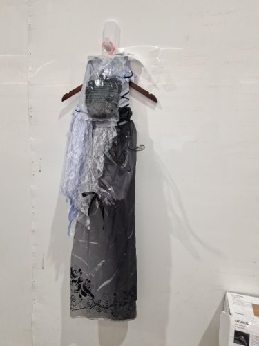PARTYHOLIC GOTHIC BRIDE COSTUME - MEDIUM (8-10) - LAVENDER AND BLACK (STYLE: 50199M) image 2