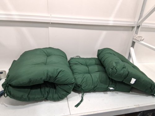 3PC Outdoor PATIO FURNITURE Cushion Set - 44" x 19" x 5" - HUNTER GREEN image 3