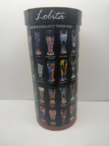 LOLITA PILSNER COLLECTION Birthday "GOTTA LOVE BEER" Hand painted 22 oz GLASS- B1 image 5