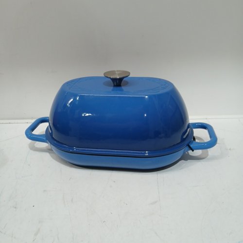 Krustic Enameled Cast Iron Dutch Oven for Professional Sourdough Bread Baking - 5.5 Quart - Blue - (Model: KR3001-Blue) image 5