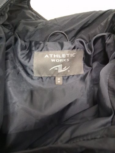 WOMAN'S ATHLETIC WEAR PUFF JACKET - MEDIUM- BLACK image 3
