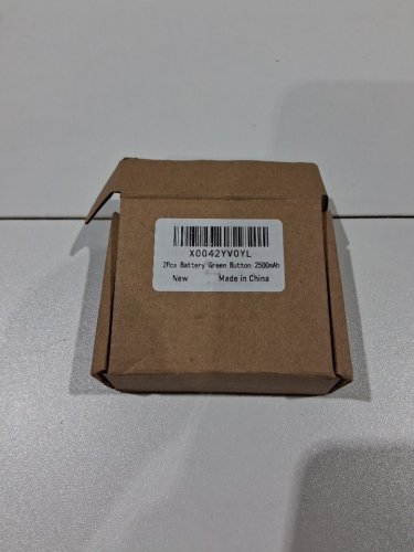 2PK HIGH CAPACITY LONG LASTING BATTERY GREEN BUTTON RECHARGEABLE BATTERY - 2500MAH image 2