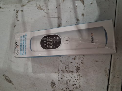 keanor infrared forhead & ear thermometer with digital display - white/blue (model: aoj-20f) image 2