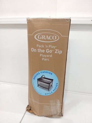 GRACO PACK N' PLAY ON THE GO ZIP PLAYARD - REEVES - BLACK/GREY (MODEL: 2217526) image 2