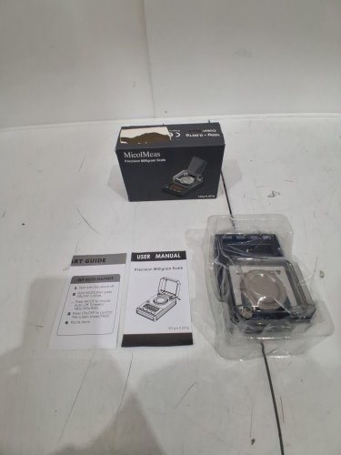 MICOLMEAS Milligram Scale with Selectable Auto Off, Built-in Bubble Level, AND 20g Calibration Weight Included - BLACK (MODEL: MICOL-P07-100-001-BLK) image 2