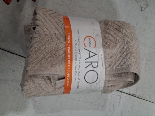 3pk caro home 100% cotton hand towels - 18" x 30" - beige/green (Style: 1945886) image 3