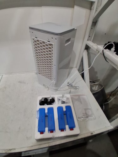 Costway Evaporative Air Cooler with Humidifier, 3 Modes, 3 Speeds Air Cooling Fan - 120V - White (Model: ES10460US-WH) image 5