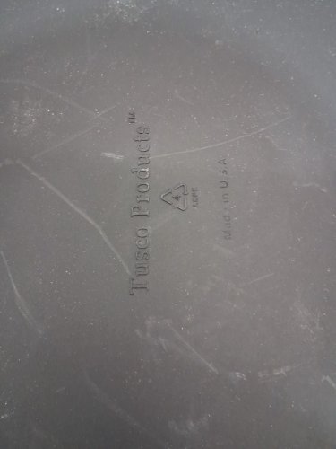 Round Planter Tray /saucer - 22.5" - black image 3