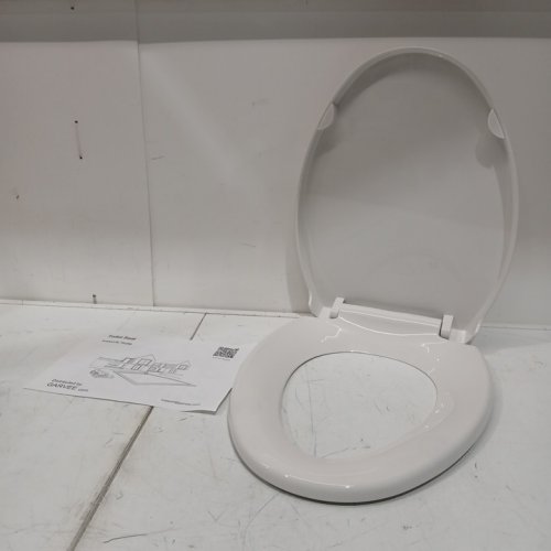 JoanKaren Quiet-Close Elongated Toilet Seat with Quick-Release - 18.3" x 14.2" - white (Model: ph0-161cy13u) image 3