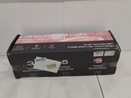 adracy Triple-Mode Red Light Therapy Mat for Full Body Pain Relief - 72" x 33.4", Infrared Red Light Bed with 2600 Dual-Wave LEDs - Black image 2