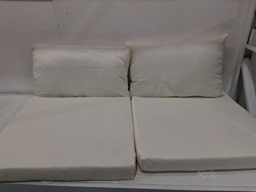 4PC Outdoor Patio Cushions - White image 3
