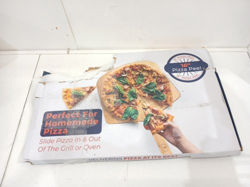 LOFTERN Bamboo wood pizza peel with size engraving - 16" - wood/beige image 2