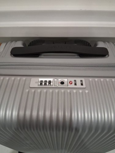LETOME HARDSIDE SPINNER CARRY ON LUGGAGE SUITCASE WITH ALUMINUM HANDLE AND TSA LOCKS - 20" - GREY (MODEL: 1942341) image 3