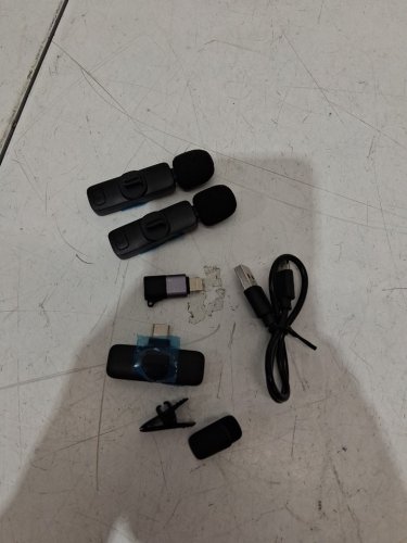 2Pk kukiho Wireless Plug & Play Lavalier Microphone for apple/Android devices - black image 3